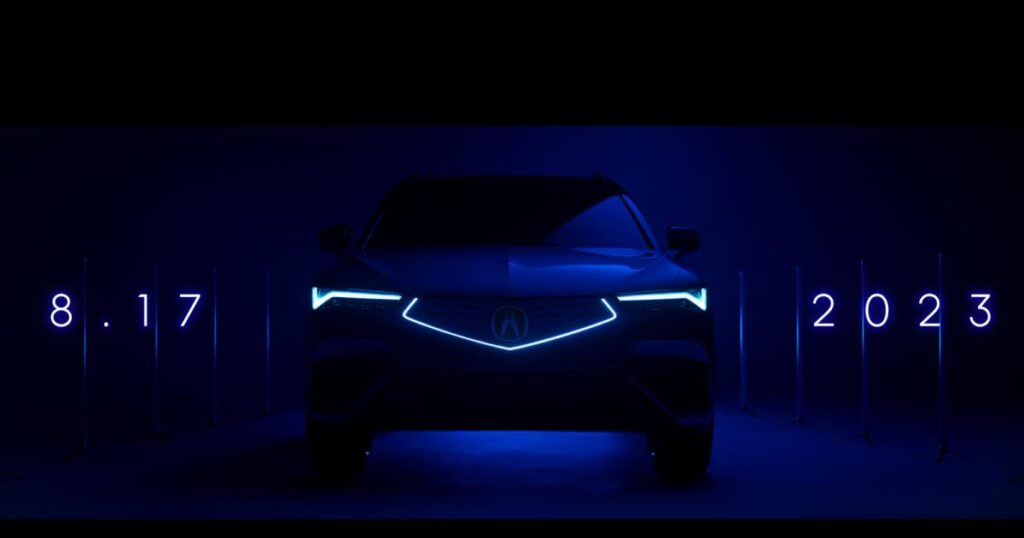 Acura teases the ZDX, its first electric vehicle