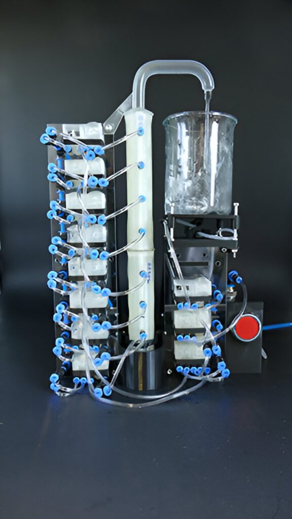 Scientists develop 3D-printed pneumatic modules that control the movements of soft robots using air pressure