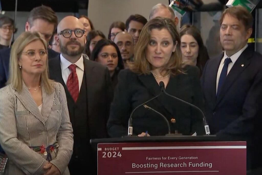 Finance Minister Freeland undeterred following meeting with Canadian tech leaders over capital gains tax changes