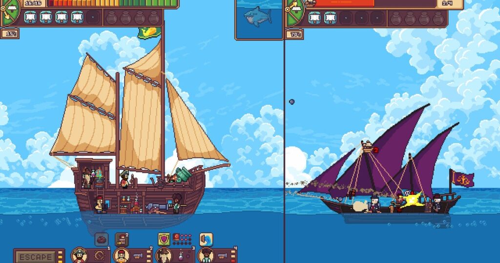 Seablip is a pixel art pirate 'em up out now in Early Access