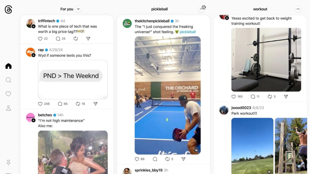Threads Gets Multi-Column TweetDeck-Like Web View