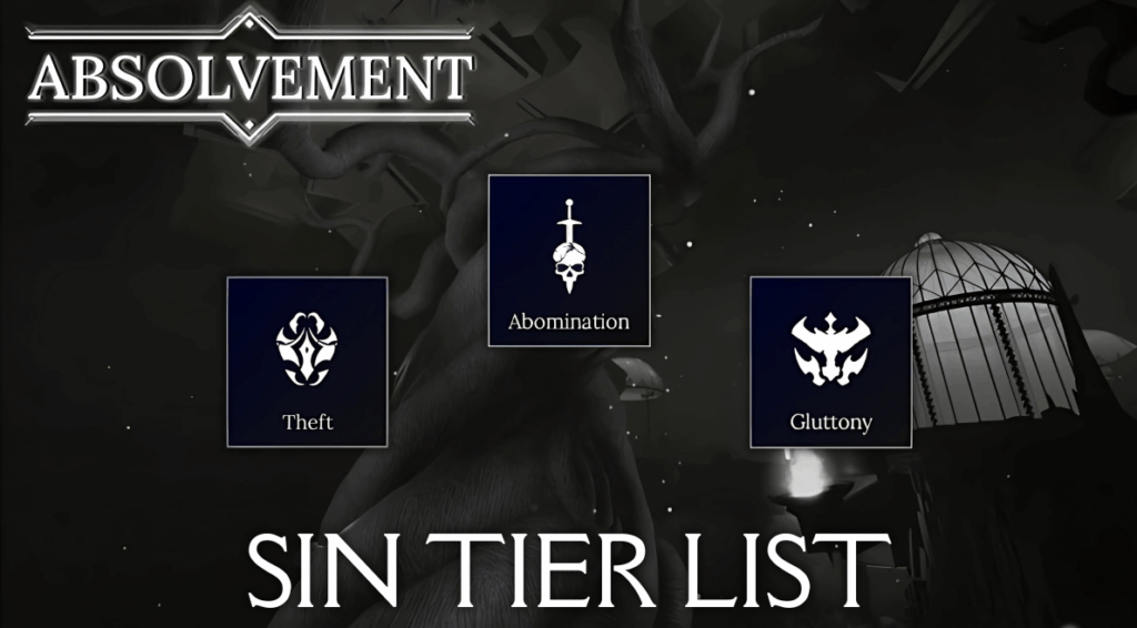 Cover image of Absolvement Roblox experience with the best Sins in front of it.