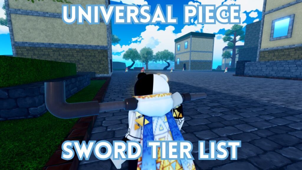 A Universal Piece character is holding a metal pipe