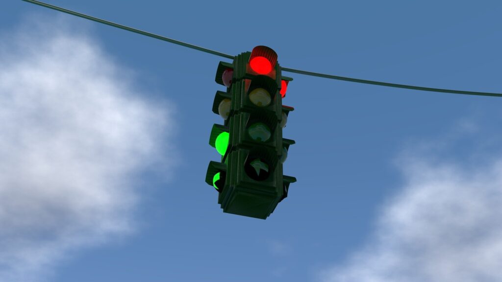 Ban left turns at intersections