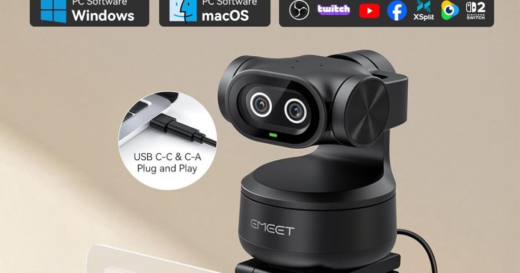 EMEET PIXY Dual-Camera AI PTZ 4K Webcam Review
