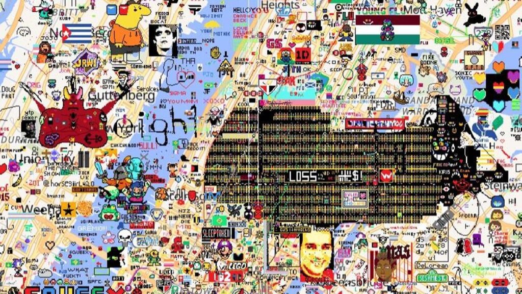 This digital graffiti project is making the internet fun again, pixel by pixel - see for yourself