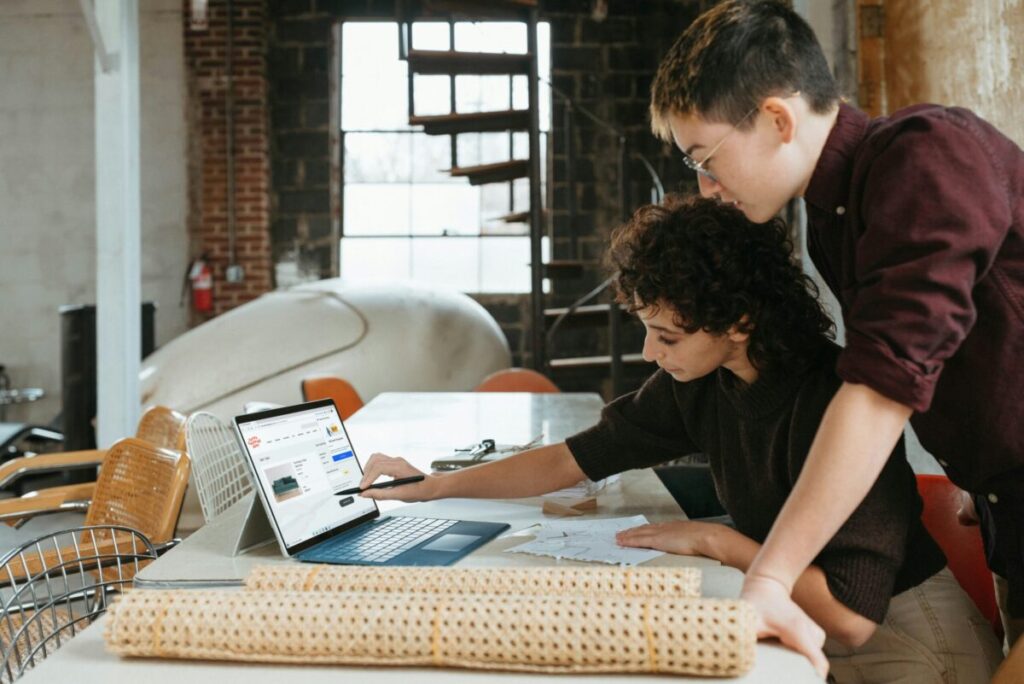 photo of a small business team at work