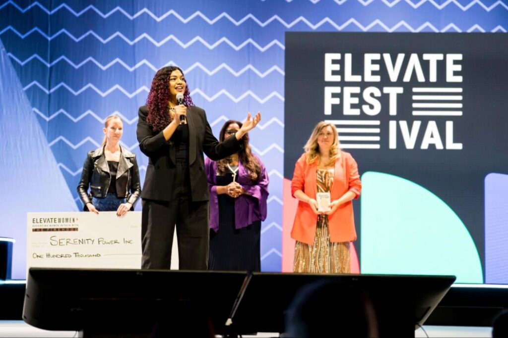 Serenity Power wins $100K Women+ Pitch Prize at Elevate