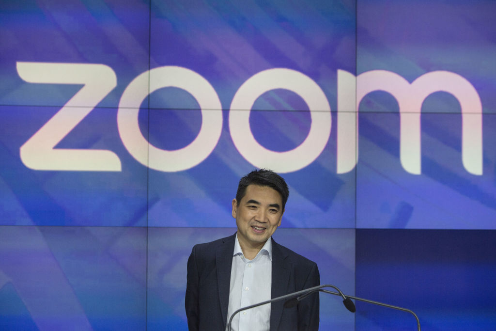 Zoom CEO Eric Yuan says AI will shorten our workweek Eric Yuan, founder and chief executive officer of Zoom Video Communications Inc., stands before the opening bell during the company's initial public offering (IPO) at the Nasdaq MarketSite in New York, U.S., on Thursday, April 18, 2019. Zoom reported net income of $7.6 million on revenue of $331 million for the year ended January, and is now worth nine times the $1 billion valuation it secured after a funding round two years ago. Photographer: Victor J. Blue/Bloomberg via Getty Images