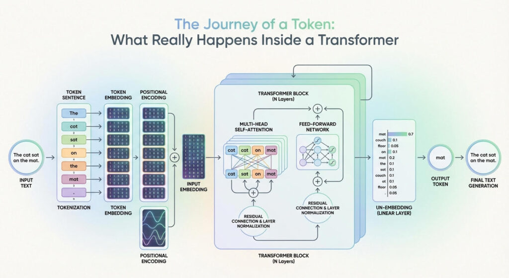 The Journey of a Token: What Really Happens Inside a Transformer The Journey of a Token: What Really Happens Inside a Transformer