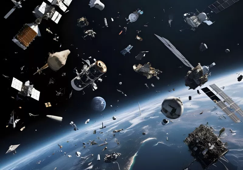 The "Crash Clock" shows how close we are to the next satellite collision The "Crash Clock" shows how close we are to the next satellite collision