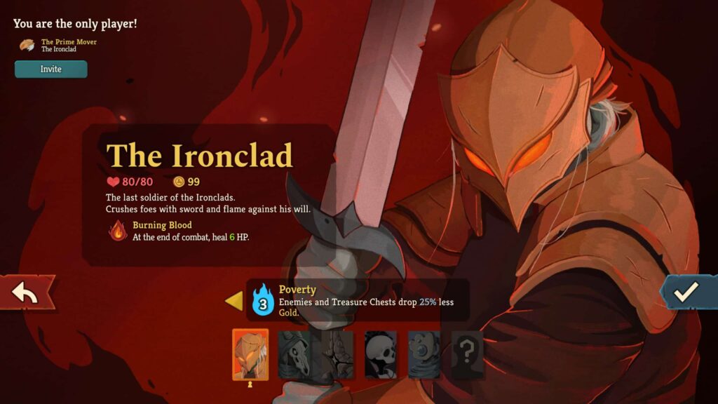 An image of what the Ascension Levels look like in Slay the Spire 2 on the run maker.