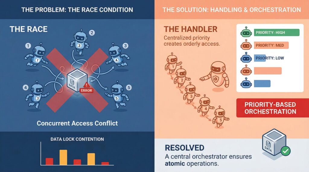 Handling Race Conditions in Multi-Agent Orchestration