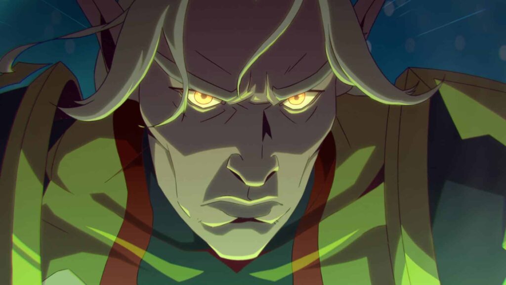 Image of cartoon blood elf for wow story comics.