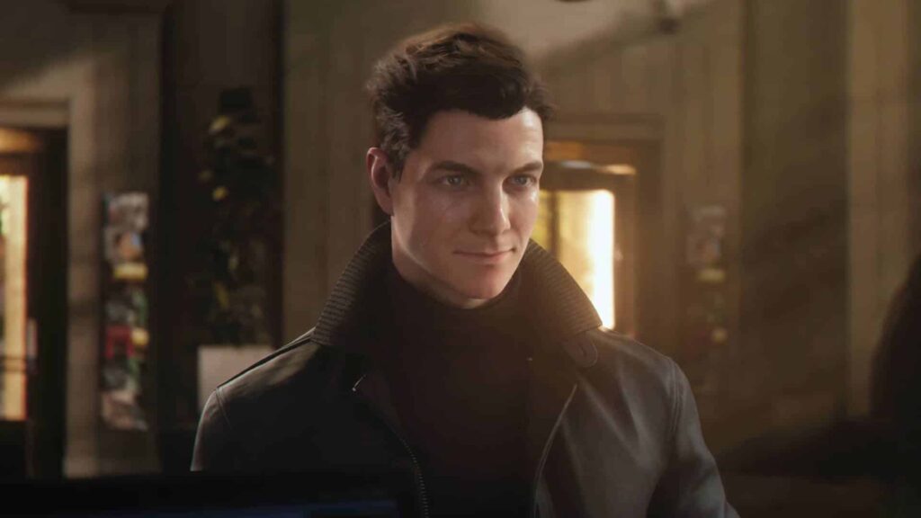 007 First Light Quietly Adds Denuvo Before Launch A calm yet alert agent stands in a softly lit interior scene from 007 First Light