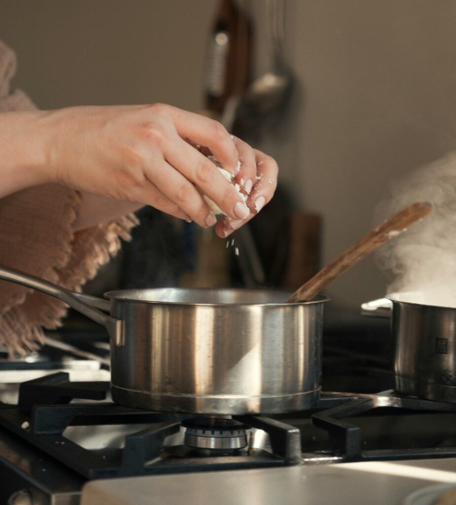 a home chef making a recipe, something that CompKitchen can make more fun and interesting