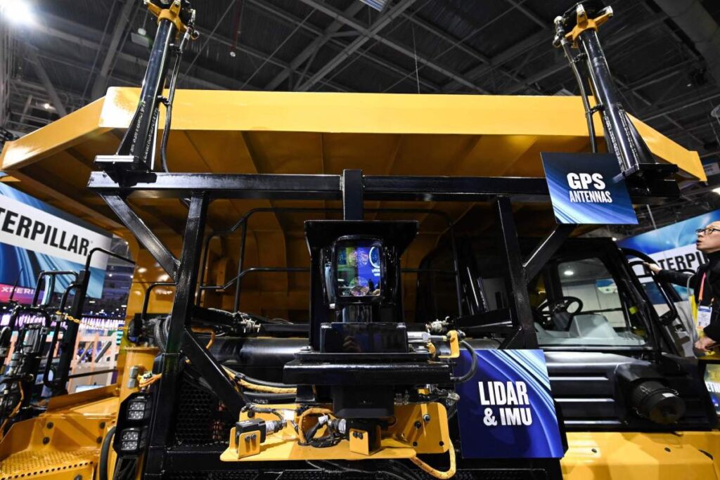 Caterpillar is bringing to AI deployment what it learned from automating mining Caterpillar lidar ces 2023