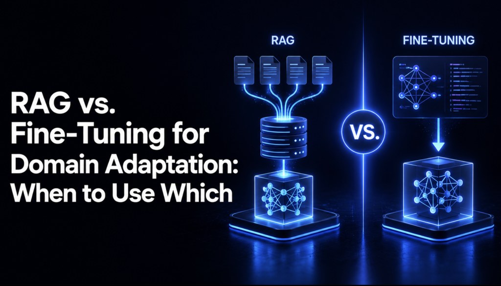 RAG vs. Fine-Tuning for Domain Adaptation: When to Use Which RAG vs. Fine-Tuning for Domain Adaptation: When to Use Which