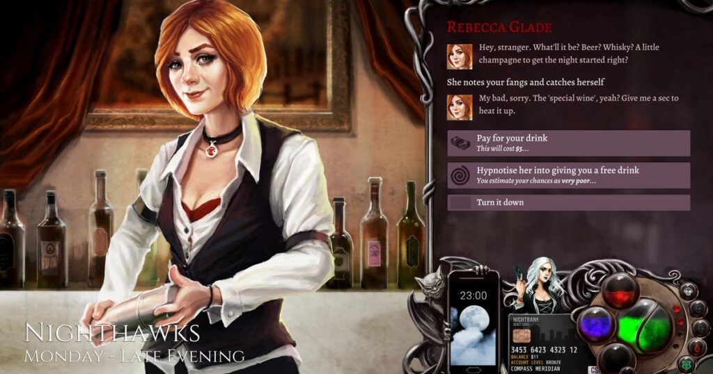 "Valve is under the impression that this game is way sexier": Nighthawks devs claim vampire RPG has erroneously been slapped with Steam adult content label